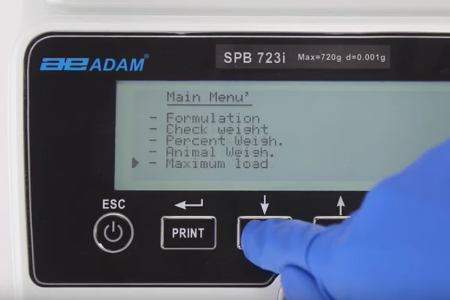 Peak Hold Function on Solis Analytical Balance