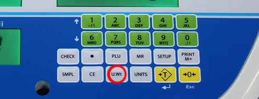 Press the U.Wt Key