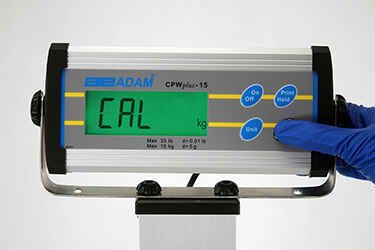 Pressing the Tare Button on Setup