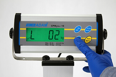 Confirming the Weight Stops Digits Flashing