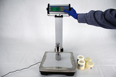 Pressing the Unit Key to Return to Weighing Mode