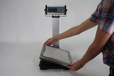 Place Weighing Pan Back onto Scale