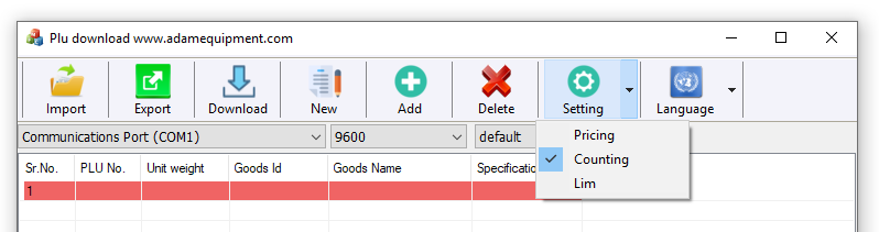 Click the Settings Button Click the Settings Button