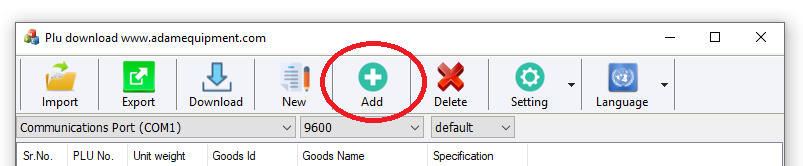 Click the add button to add a line Click the add button to add a line