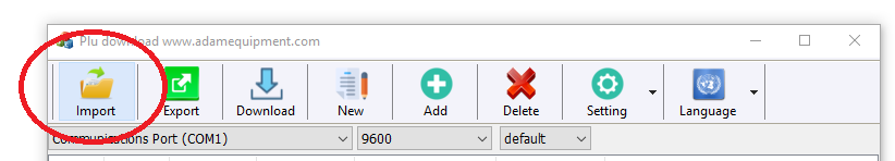 Click the import button to import your excel file Click the import button to import your excel file