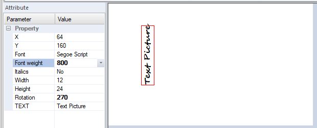 Text Picture Adjusting Font Weight