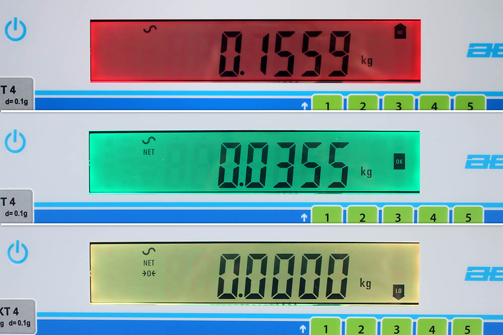 Setting up Checkweighing on a Checkweighing Scale