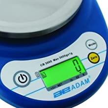 CB compact balances keypad