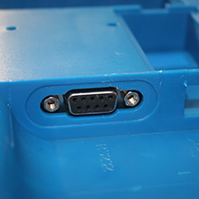 checkweighing scales RS-232 close-up