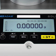 Solis Analytical Balances graphic display