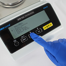 Solis precision balances menu